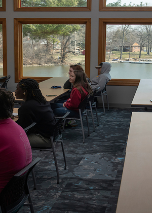 A class in session at the Lake Springfield Field Station.