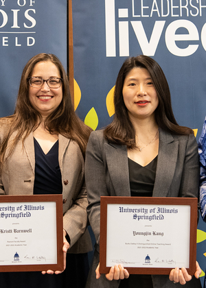 Faculty holding awards