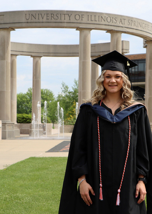 Aimee Rabeler graduated from UIS on May 14.