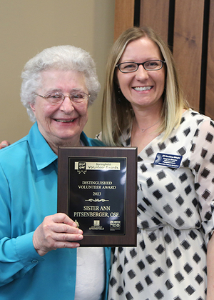 Sister Ann Pitsenberger and Jill Hawkings