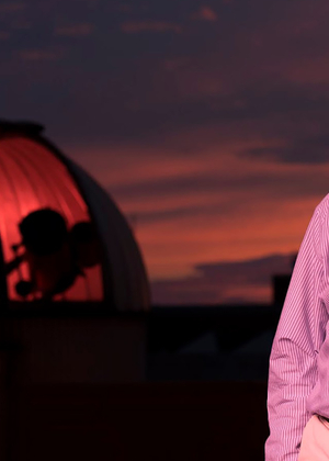 John martin with telescope