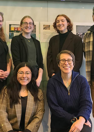 Group of UIS student posing for a photo at the awards ceremony