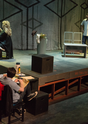 A play setting in action at UIS Theatre 