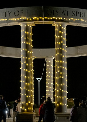 the colonnade lighting ceremony