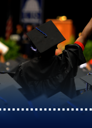 Student at graduation.