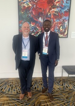 Dr. Rick Funderburg and DPA student Enoch Boateng