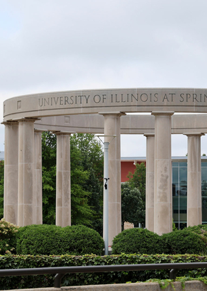 the colonnade during summer