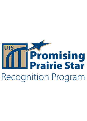 UIS Promising Prairie Star Recognition Program logo with star and columns.