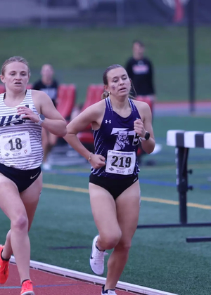 Marissa Roggensack running outdoor track