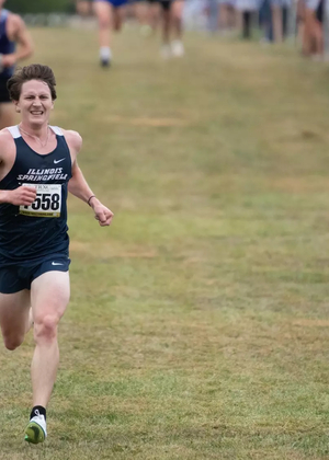 Daniel Giacomini finishing cross country race