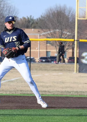 Michael Paule playing third base