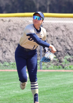 Malie Bender playing center field