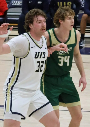 Isaiah Esker playing basketball