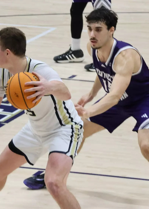 Jack Weber playing basketball