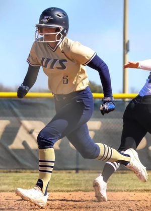 Sophie Rivera running the bases