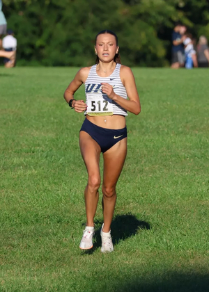 Madelyn Miller finishing cross country race