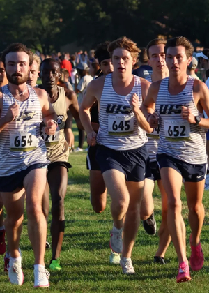 Front pack of XC race