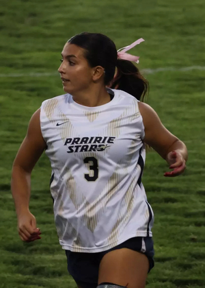 Reese Lowery playing soccer