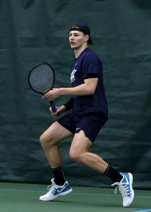 Viktor Karpati playing singles