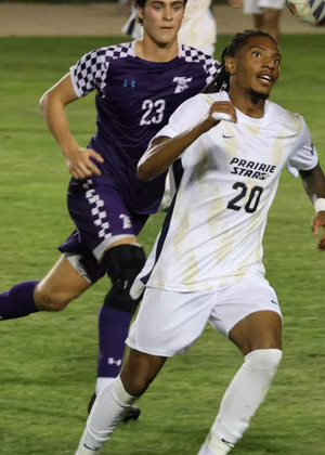 Cullen Ogbuke playing soccer