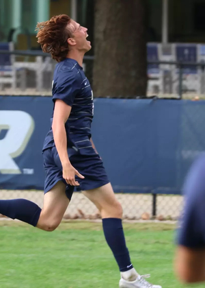 Corne Boshoff celebrating a goal