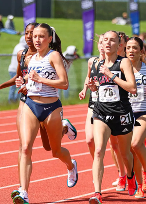 Madelyn Miller running outdoor track