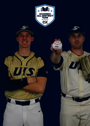 Gavin Wahlbrink, Mack Clark, Jacob Newman, TJ Yakimisky. CSC Academic All-District Logo.