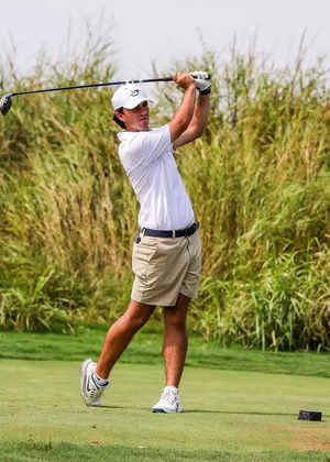 Cash McDonnel golfing