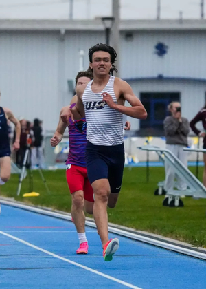 Matt Padilla running outdoor track