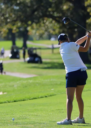 Elaine Grant driving in golf