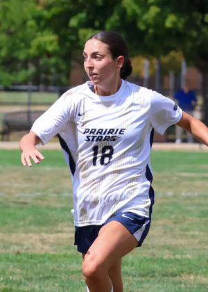 Emma Rosenthal playing soccer