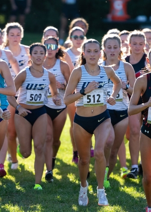 Women's Cross Country team starts the race