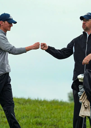 Brady Wilson and Coach Leotta fist bump