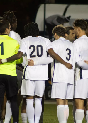 Team huddle Men's Soccer