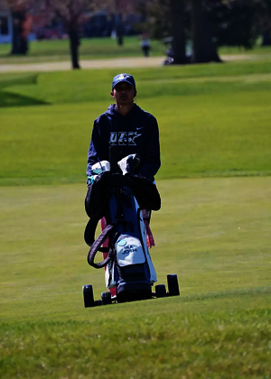 Ira Joshi walking on golf course