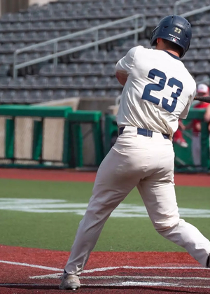 Kody Morton batting at conference tournament