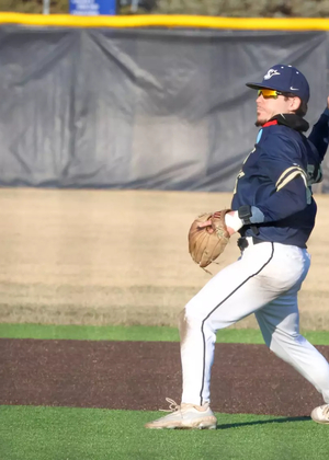 Jackson Blemler playing second base