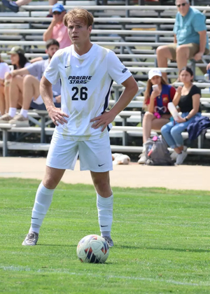 Joey Fitzgerald and Furkan Yalcin preparing to take a free kick 