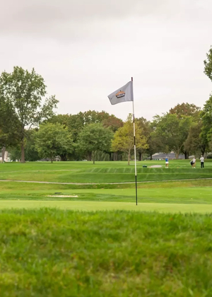 Findlay Golf Course with tournament flag