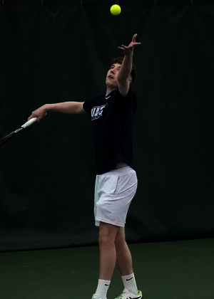 Kai Van-Roon setting a strike