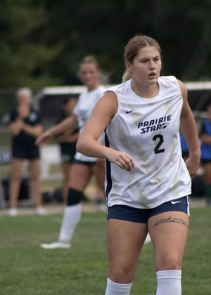 Kalli Drexler playing soccer