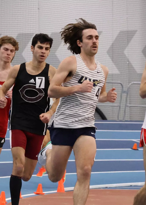 Lucas Baronello racing indoor track