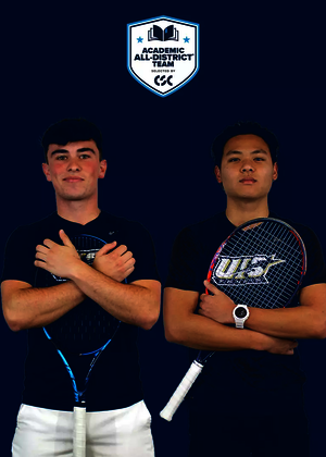Pablo Herrera, Matthew Lapsley, Lin En Tan, Rafa Rojas. CSC Academic All-District logo