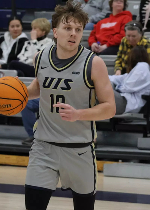 Nate Shockey playing basketball