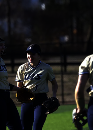 Softball team celebration