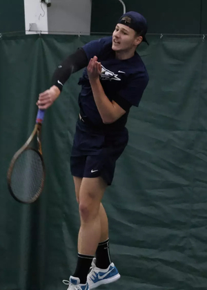 Viktor Karpati playing tennis 