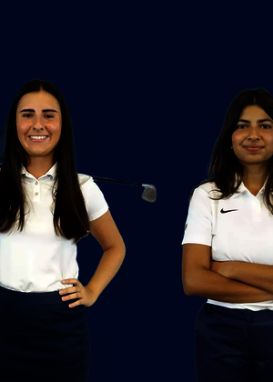 WGCA logo. Sara Prieto and Arya Gadekar