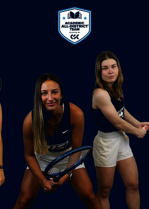 Carmen llopis Fabra, Franca Bucco, Sina Skjelstad, and Piper Schrepferman. CSC All-District Logo