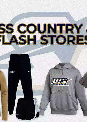 UIS Cross Country and Track & Field Team Stores, photos of assorted gear including shirts and hats