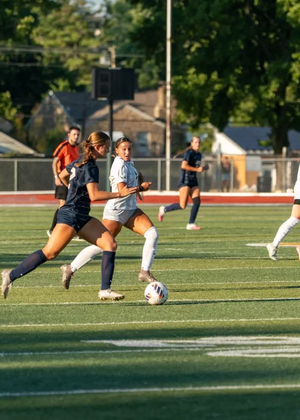 Makenna Yeager playing soccer